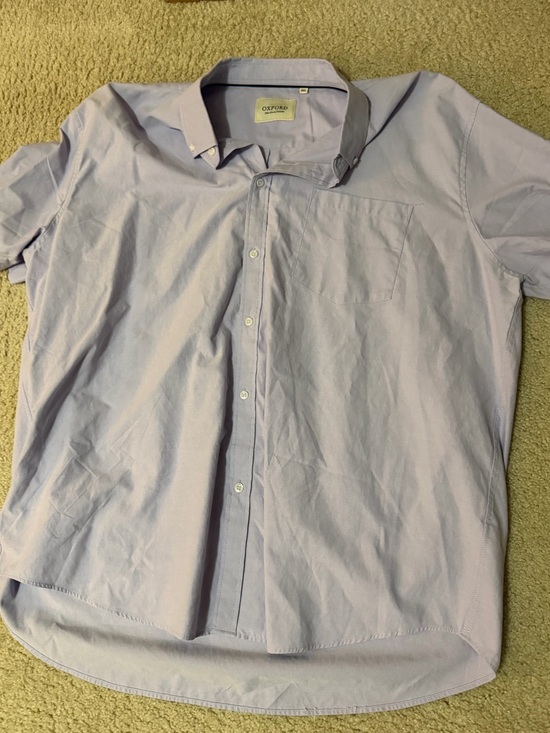 Oxford Other - Oxford Light Lavender Short Sleeve Button-Down Shirt